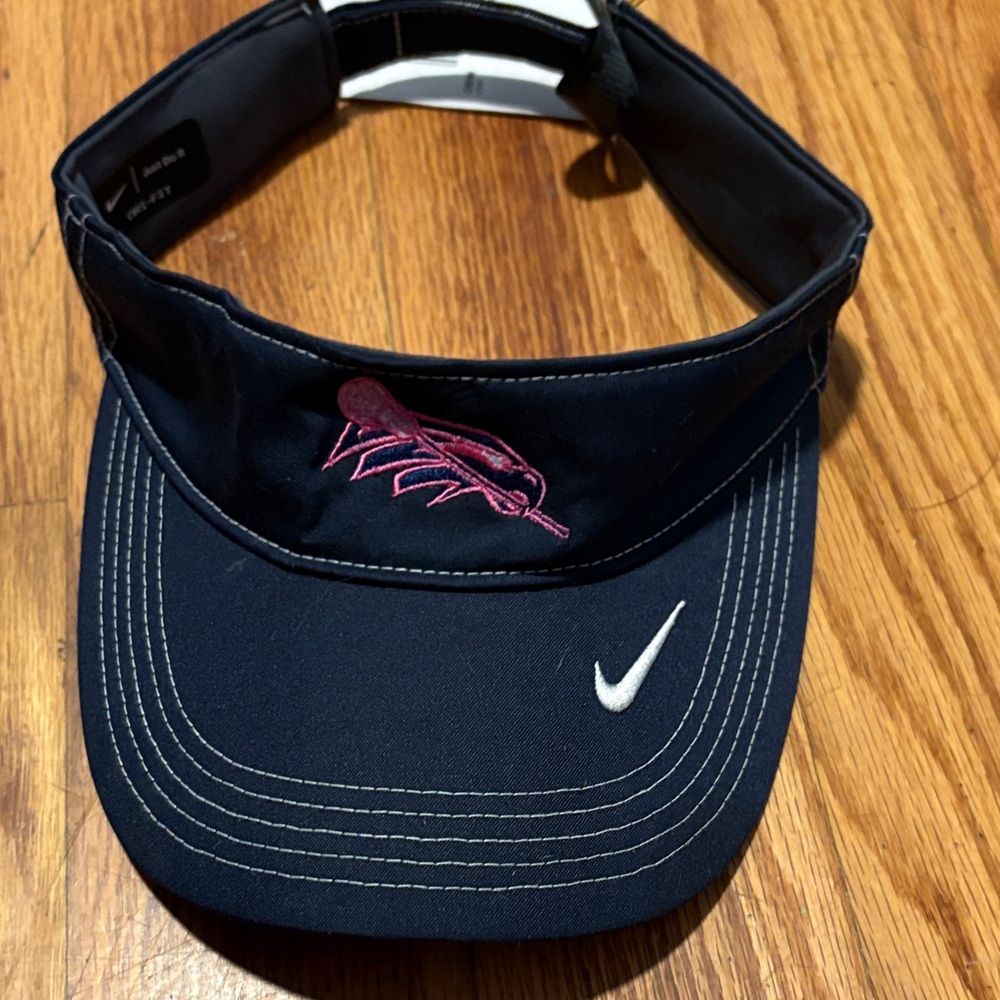 NWT Nike Dark Blue Visor with Pink and White Accents